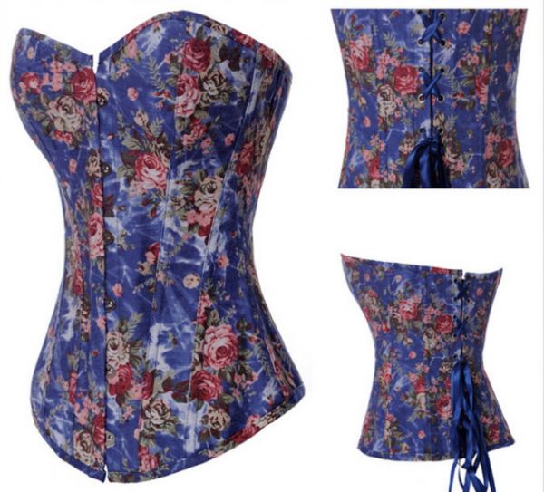 Oxford Bustier Lingerie Overbust Corset