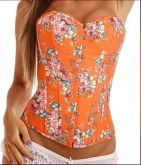 Oxford Bustier Lingerie Overbust Corset