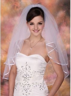 Blush véu nupcial - duas camadas
