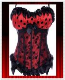 Bustier overbust corset + Tanga