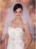 Blush véu nupcial - duas camadas