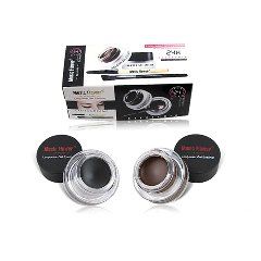 Mixgél Gel Eyeline a prova d'água 2 cores Preto e marron