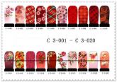 Adesivos água para Unhas - cobertura total - Série Red